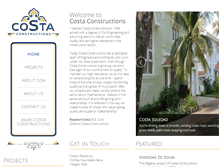 Tablet Screenshot of costaconstructions.com